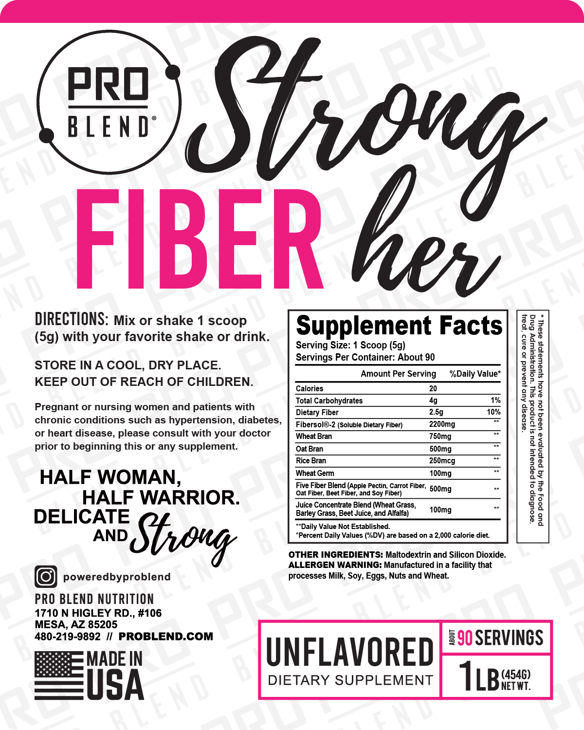 StrongHer Fiber Boost: Empowering Women's Gut Health