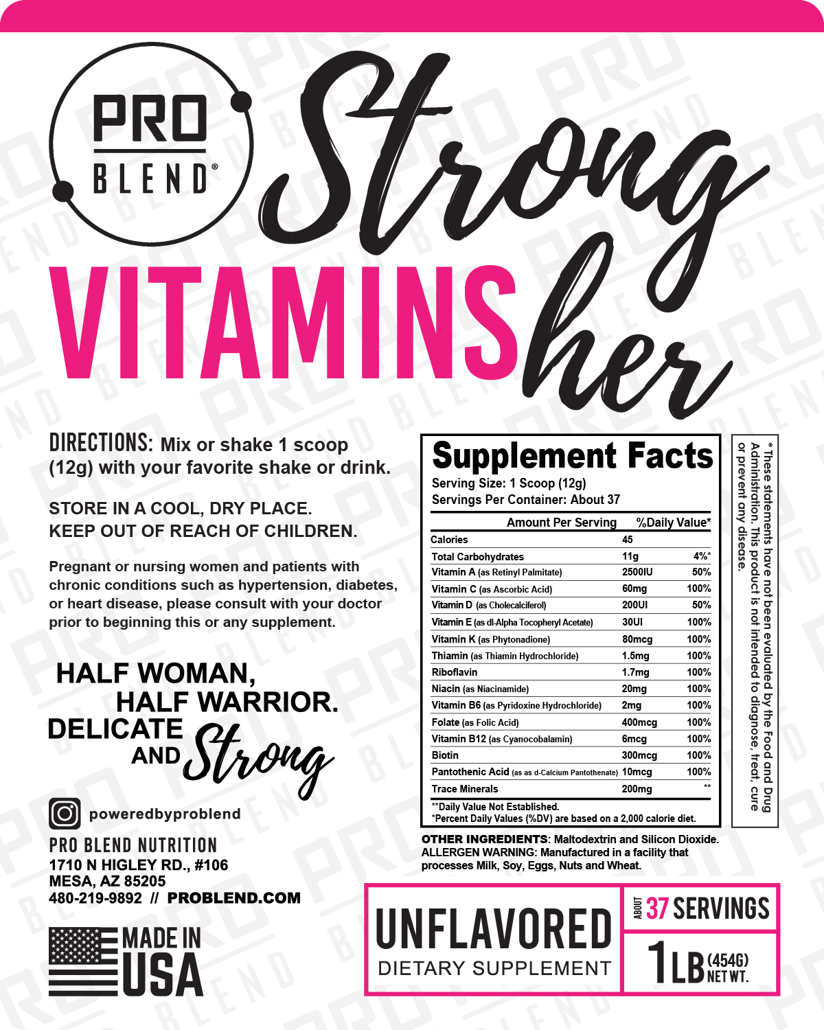 StrongHer Women's Multivitamin – Daily Support for Vitality