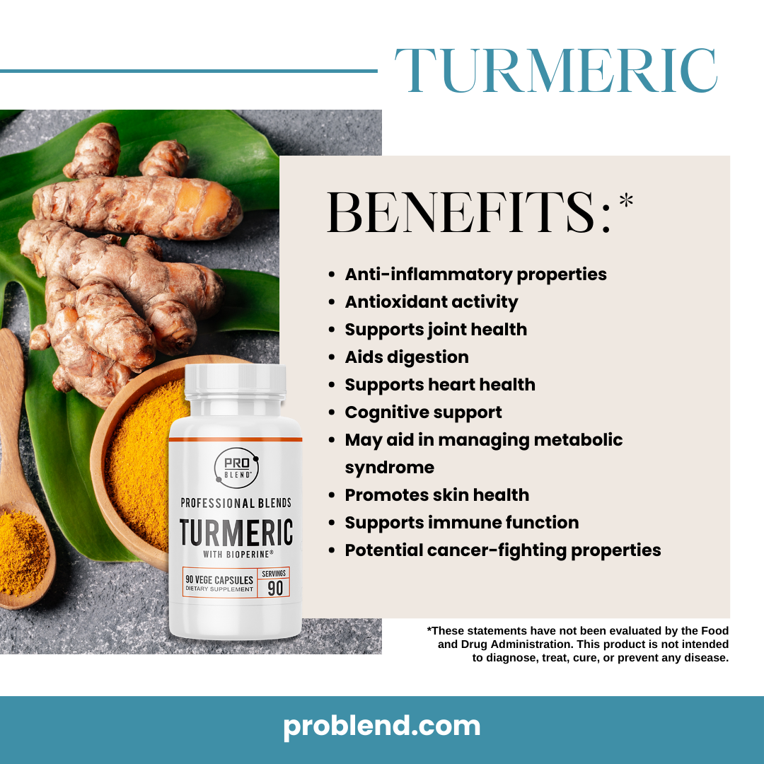 Turmeric with BioPerine® | 90 Vege Capsules - Unlock the Power of Curcumin