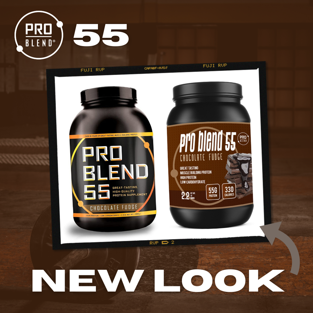 PRO BLEND 55 PROTEIN POWDER, CHOCOLATE FUDGE 2.2lbs PRO BLEND