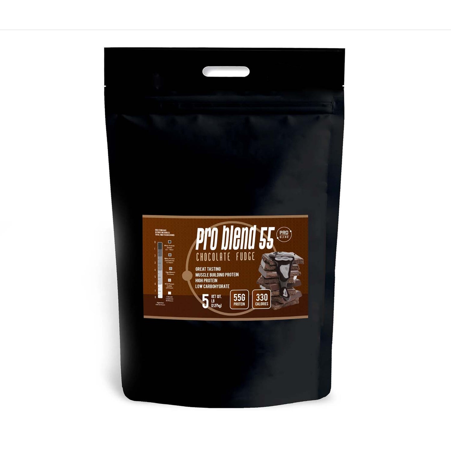 Pro Blend 55 Protein Powder, Chocolate Fudge, 5 lbs PRO BLEND