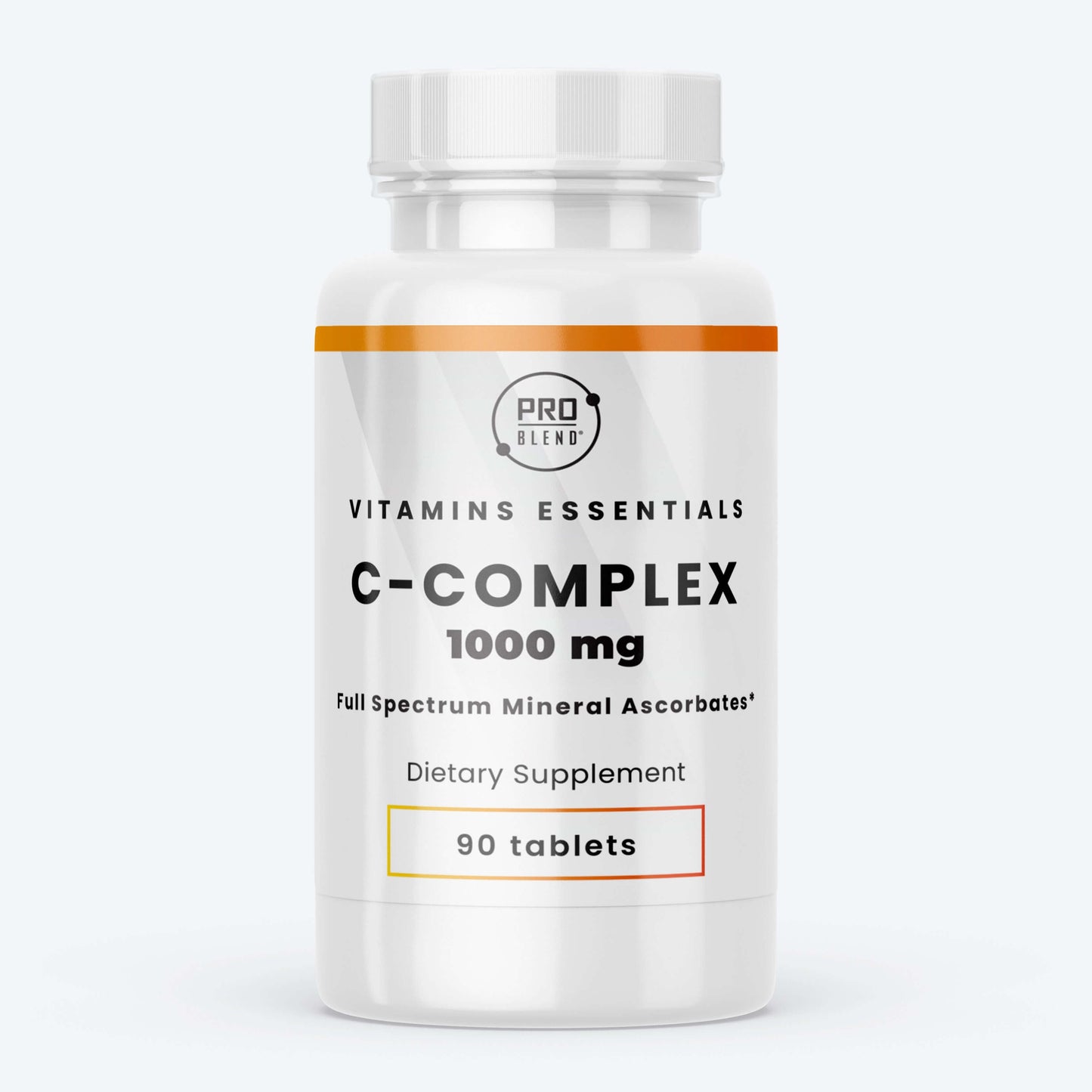 VITAMIN C, Complex Full Spectrum Mineral Ascorbates, 90 Tablets PRO BLEND