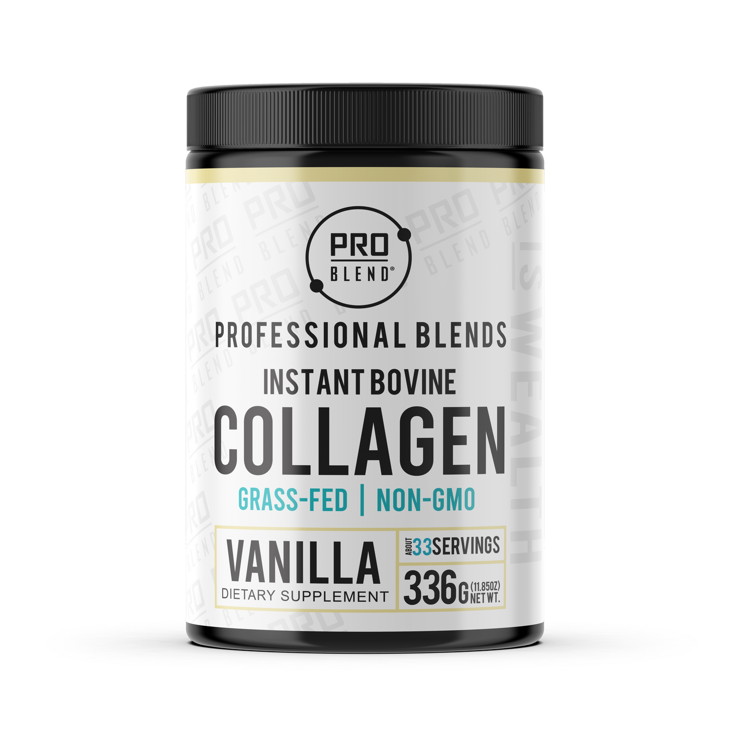Instant Bovine Collagen Powder – Grass-Fed, Non-GMO, Vanilla, Kosher & Halal Certified