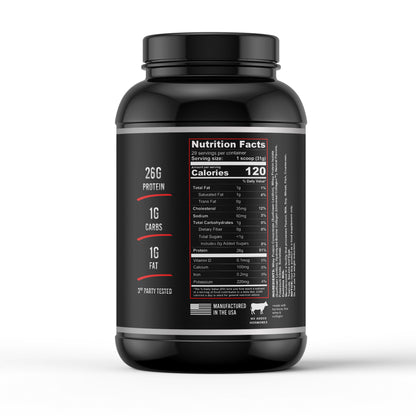 ULTRA WHEY Protein – 26g Grass-Fed Blend + Collagen (Vanilla or Chocolate, 2lb)