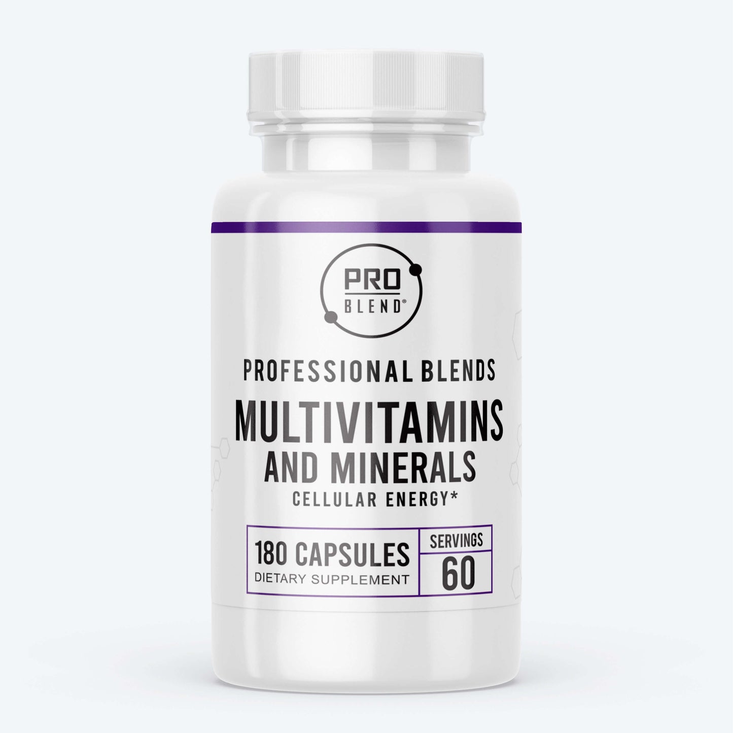 Complete Multivitamins & Minerals Supplement Bottle – Daily Formula with Essential Vitamins and Minerals for Wellness