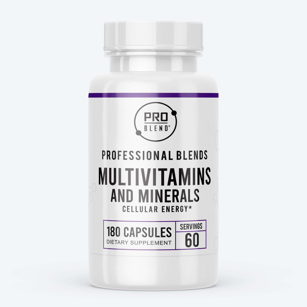 Complete Multivitamins & Minerals Supplement Bottle – Daily Formula with Essential Vitamins and Minerals for Wellness