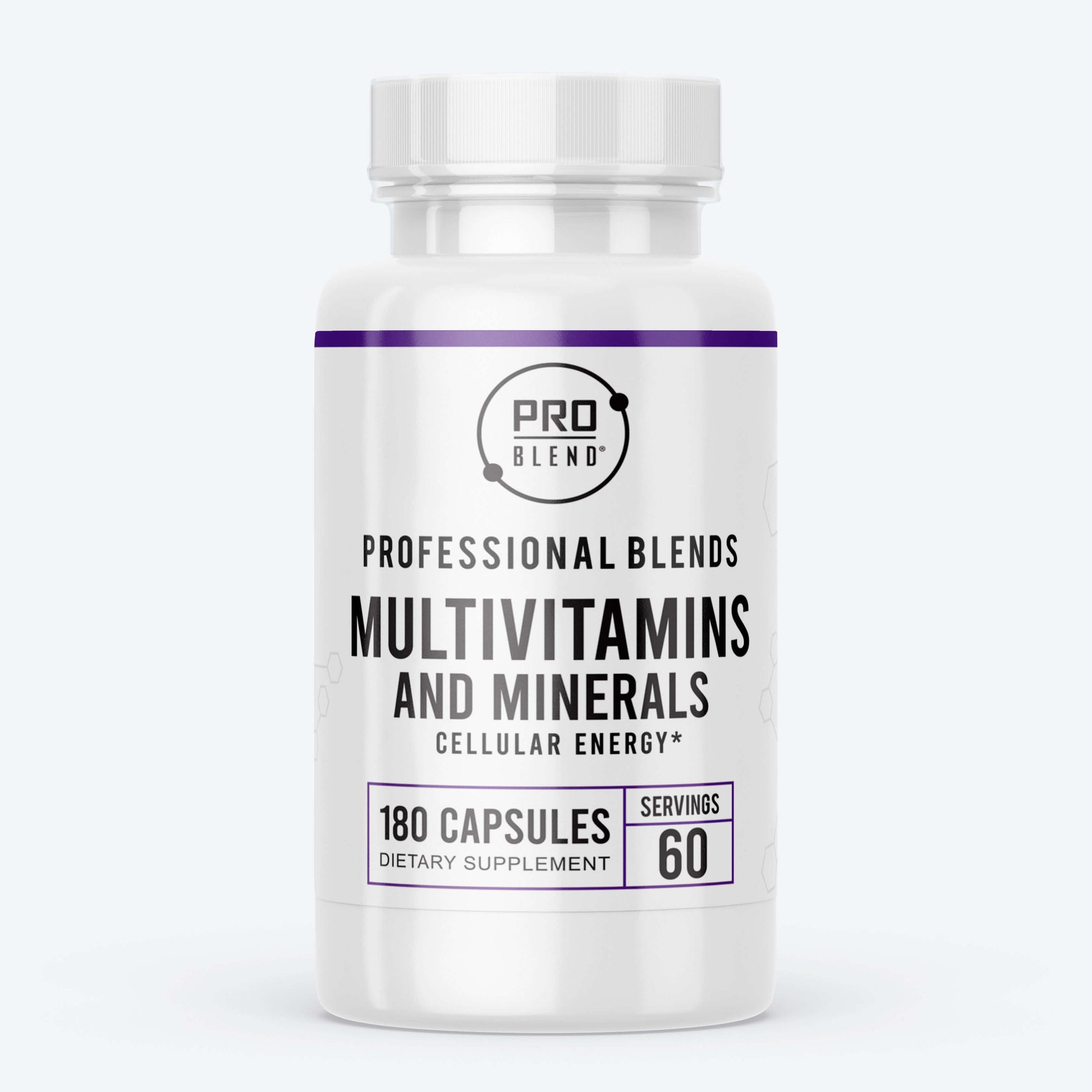 Complete Multivitamins & Minerals Supplement Bottle – Daily Formula with Essential Vitamins and Minerals for Wellness