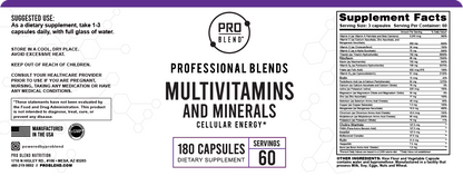 Complete Multivitamins & Minerals | 180 Capsules