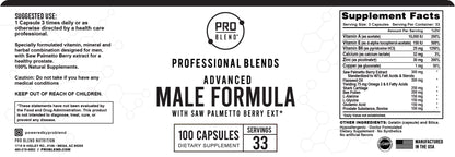 Advanced Male Formula with Saw Palmetto Berry Extract