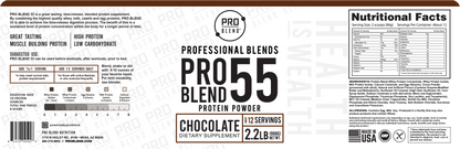 Pro Blend 55 Chocolate Protein Powder - 2.2lbs of Delicious Fuel