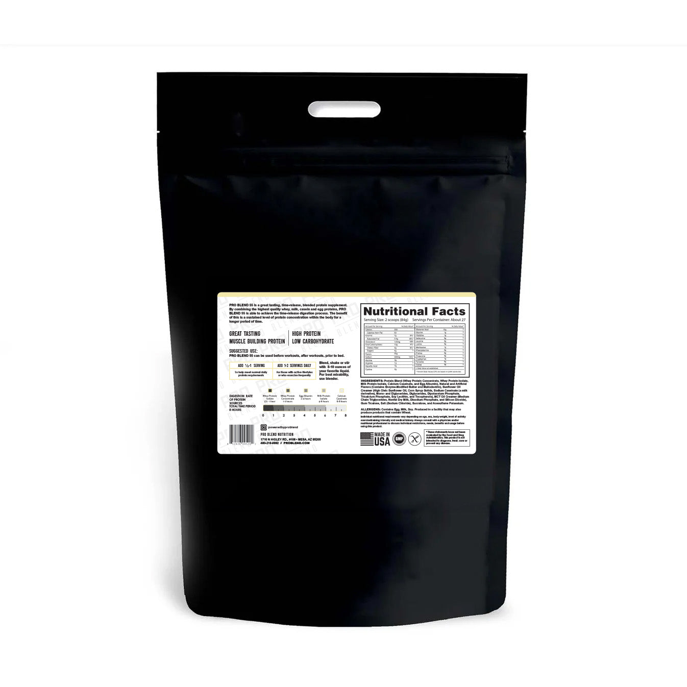 Pro Blend 55 Protein Powder, Vanilla, 5lb