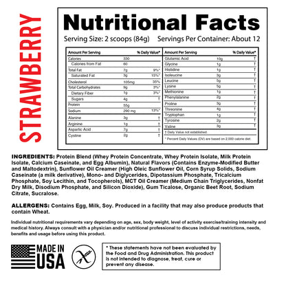 PRO BLEND 55 Protein Powder – Strawberry (2.2 lbs)