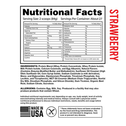 Pro Blend 55 Protein Powder – Strawberry (5lb)