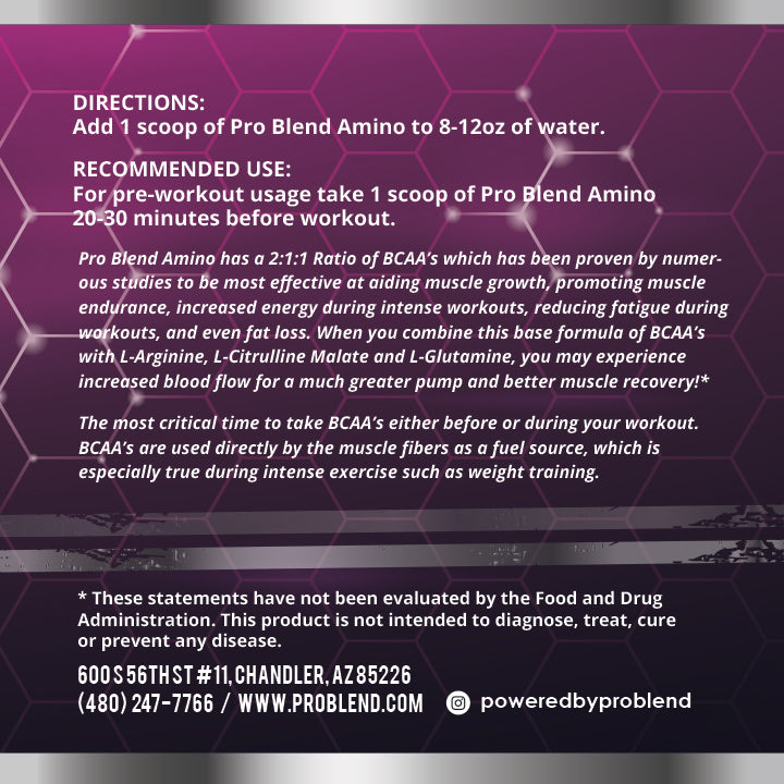 PRO BLEND Nutrition - Advanced Amino Acid Supplement (Grape) PRO BLEND