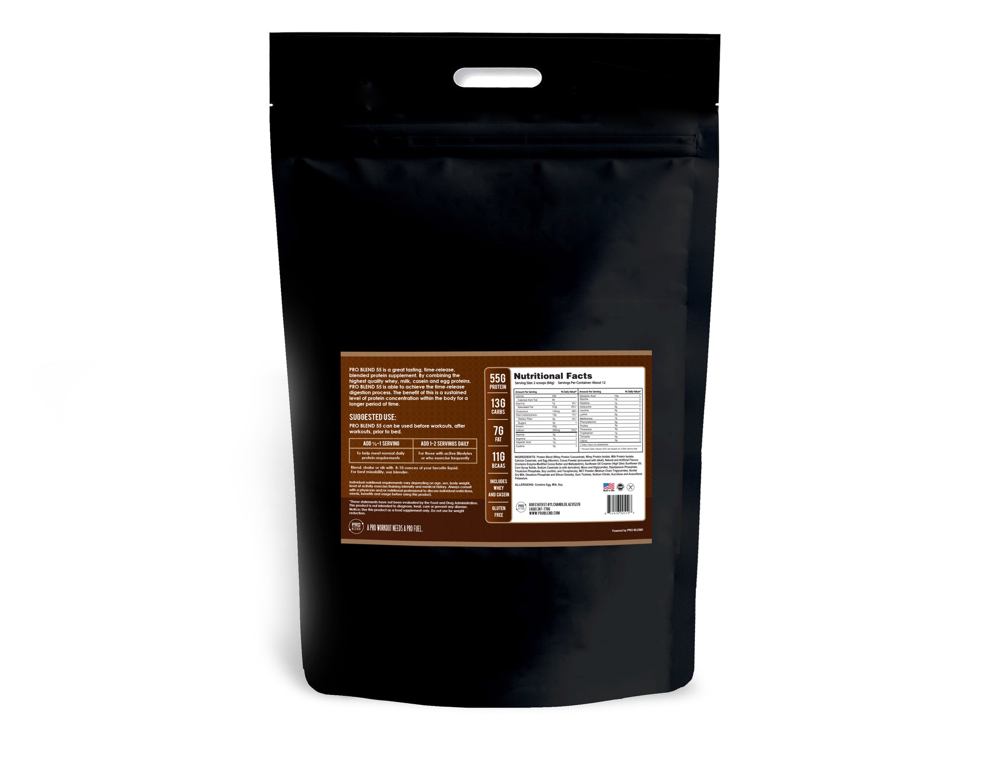 Pro Blend 55 Protein Powder, Chocolate Fudge, 5 lbs PRO BLEND