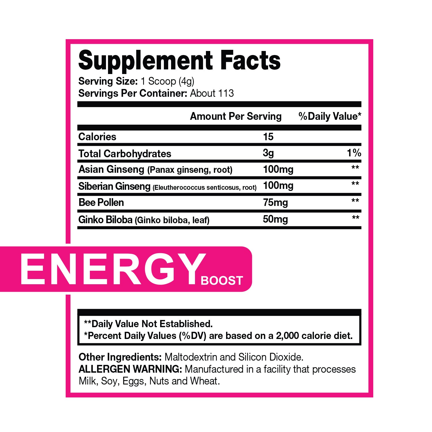 STRONG HER, ENERGY BOOST SUPPLEMENT PRO BLEND