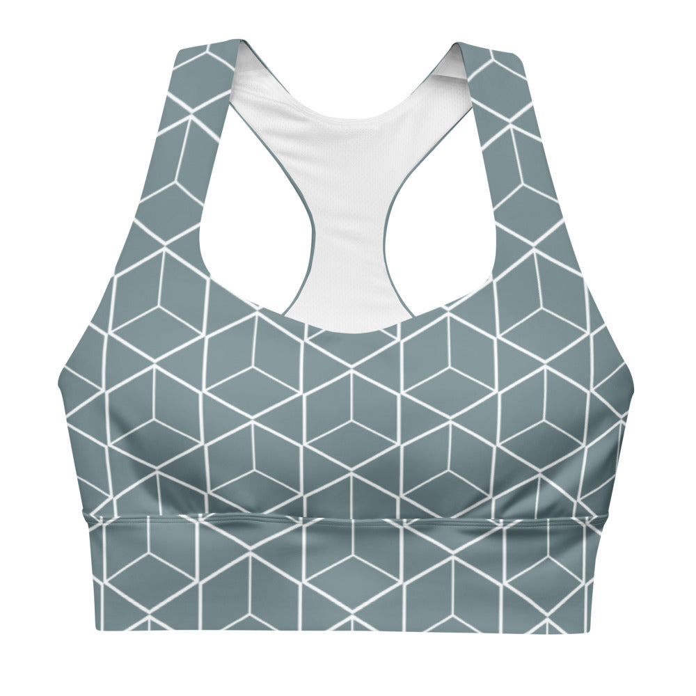 Geometric Gothic women's sports bra PRO BLEND