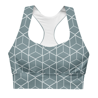 Geometric Gothic women's sports bra PRO BLEND